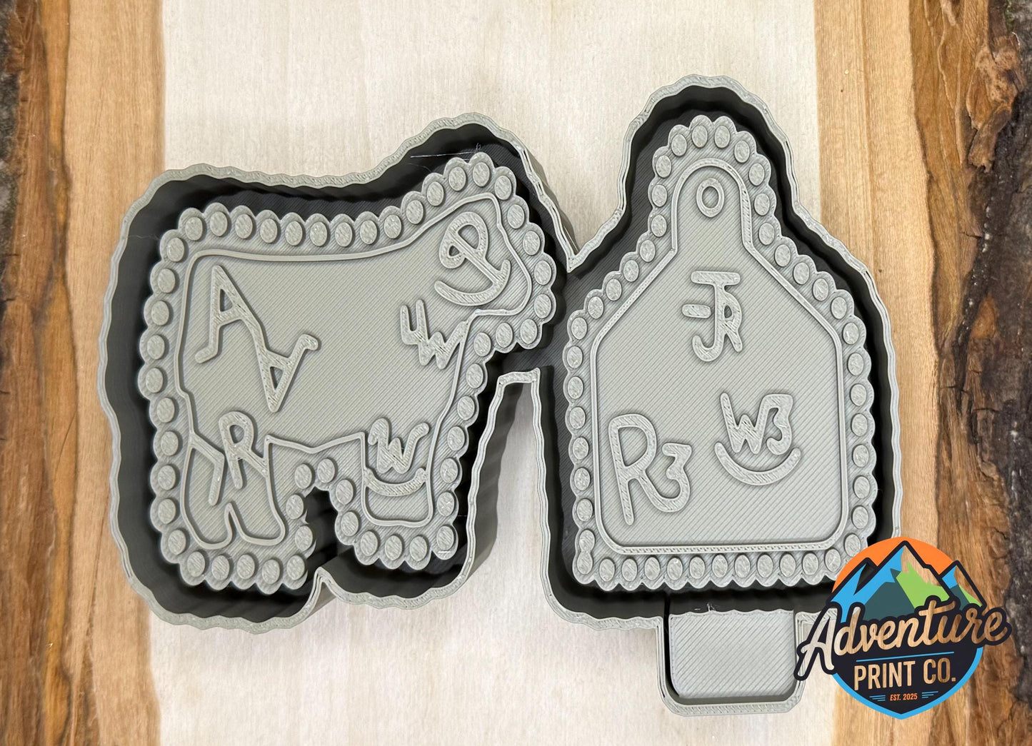 Branded Steer and Tag Vent Clip Mold