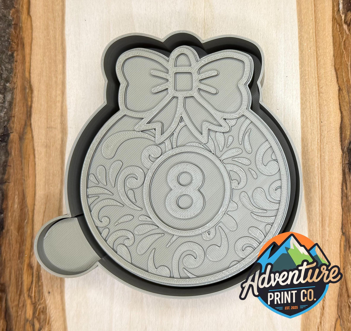 8 Ball Leather Ornament Mold