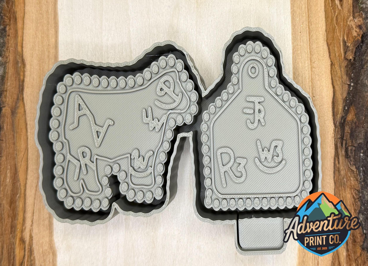 Branded Steer and Tag Vent Clip Mold